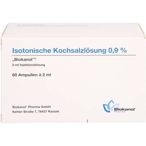 ISOTONISCHE Kochsalzlösung 0,9% Biokanol Ampullen