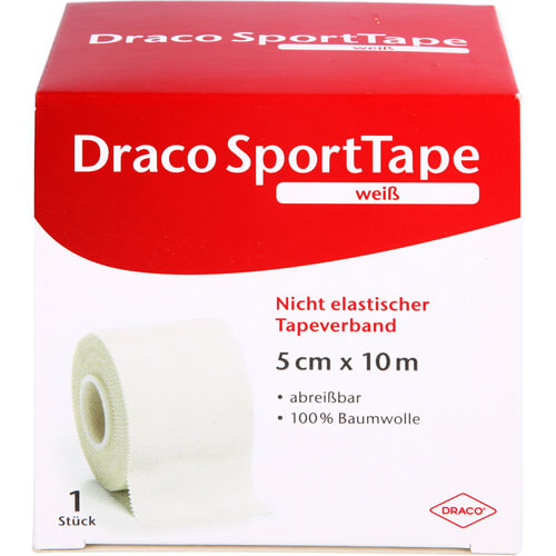 DRACO TAPEVERBAND 5 cmx10 m weiß