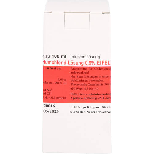 ISOTONISCHE NaCl Lösung 0,9% Eifelfango