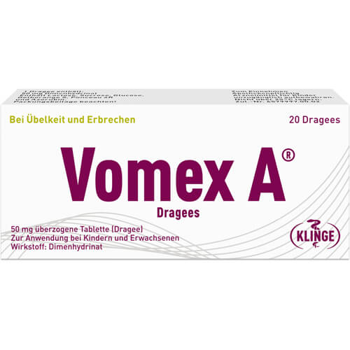 VOMEX A Dragees 50 mg überzogene Tabletten
