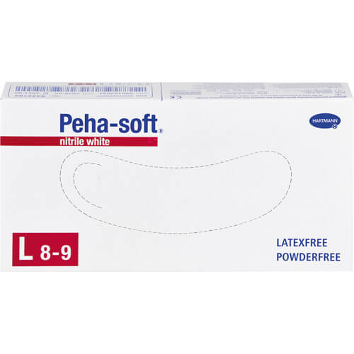 PEHA-SOFT nitrile white Unt.Hands.unsteril pf L