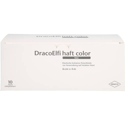 DRACOELFI haft color elast.Fixierb.6 cmx4 m blau