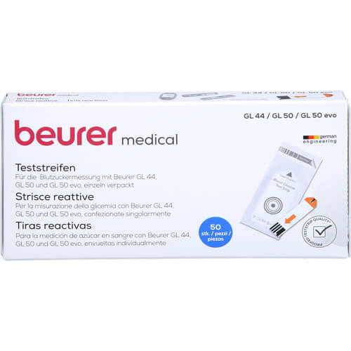 BEURER GL44/GL50 Blutzucker-Teststreifen Folie