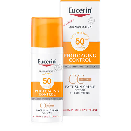 EUCERIN Sun CC Creme getönt mittel LSF 50+