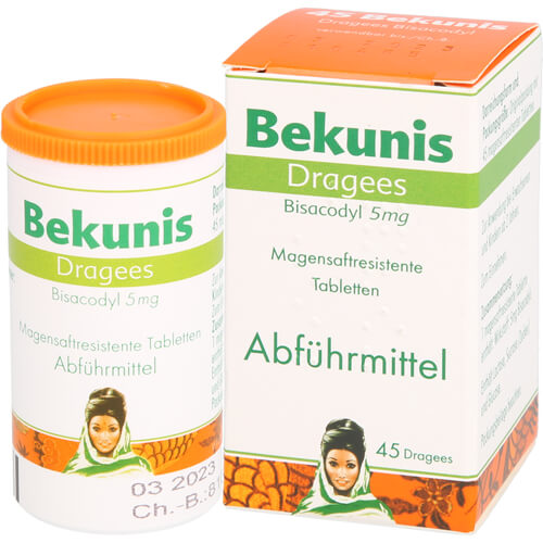 BEKUNIS Dragees Bisacodyl 5 mg magensaftres.Tabl.