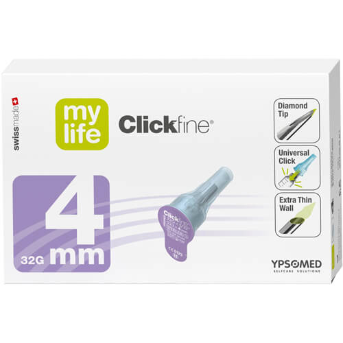 MYLIFE Clickfine Pen-Nadeln 4 mm 32 G