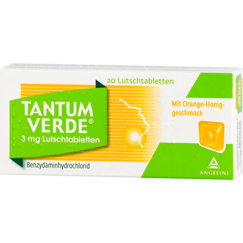 TANTUM VERDE 3 mg Lutschtabl.m.Orange-Honiggeschm.