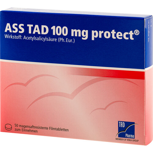 ASS TAD 100 mg protect magensaftres.Filmtabletten