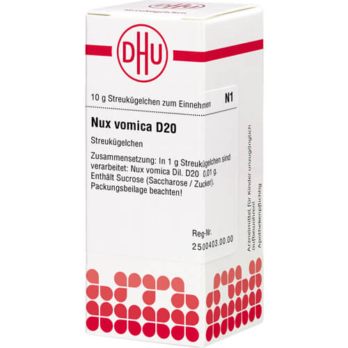 NUX VOMICA D 20 Globuli