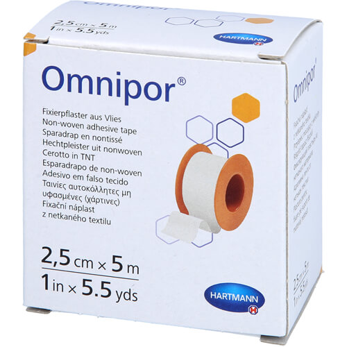 OMNIPOR Fixierpflaster Vlies 2,5 cmx5 m