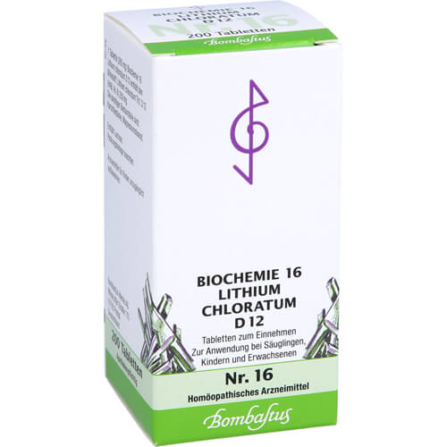 BIOCHEMIE 16 Lithium chloratum D 12 Tabletten