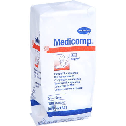 MEDICOMP Vlieskomp.unsteril 5x5 cm 4fach