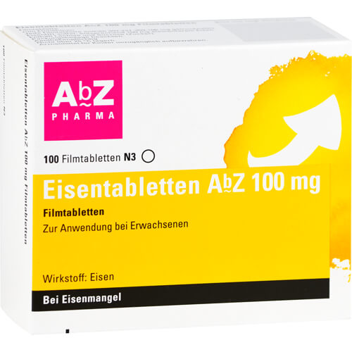 EISENTABLETTEN AbZ 100 mg Filmtabletten