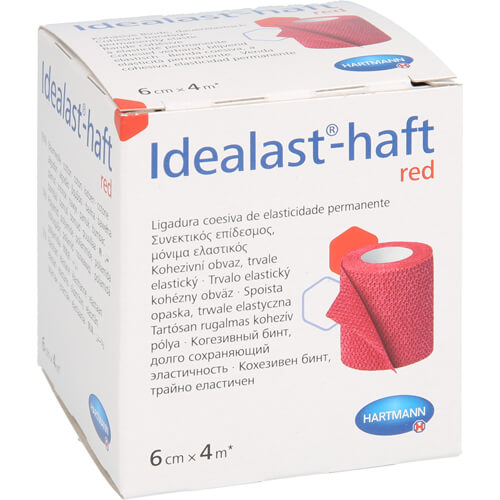 IDEALAST-haft color Binde 6 cmx4 m rot