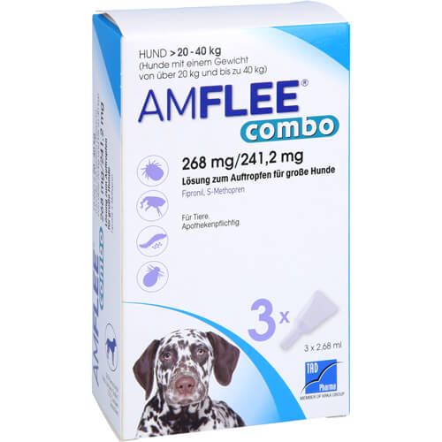 AMFLEE combo 268/241,2mg Lsg.z.Auf.f.Hunde 20-40kg