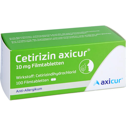 CETIRIZIN axicur 10 mg Filmtabletten