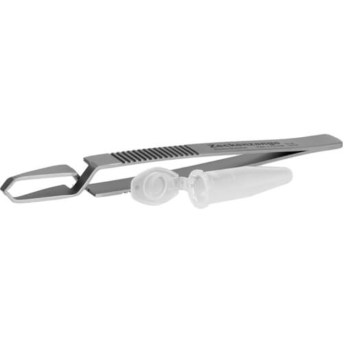 ZECKENZANGE Chirurgenstahl geriffelt