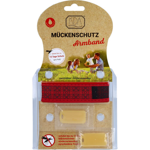MÜCKENSCHUTZ Armband rot KDA